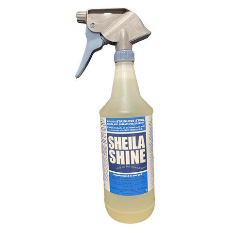 Sheila Shine No Scent Fine Metal Cleaner and Polish 1 qt Liquid (Pack of 6)