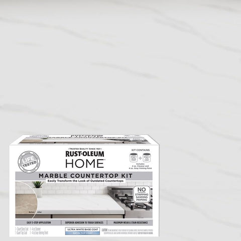 Rust-Oleum HOME Satin Ultra White Base Acrylic Countertop Paint Kit 1 qt (Pack of 2)