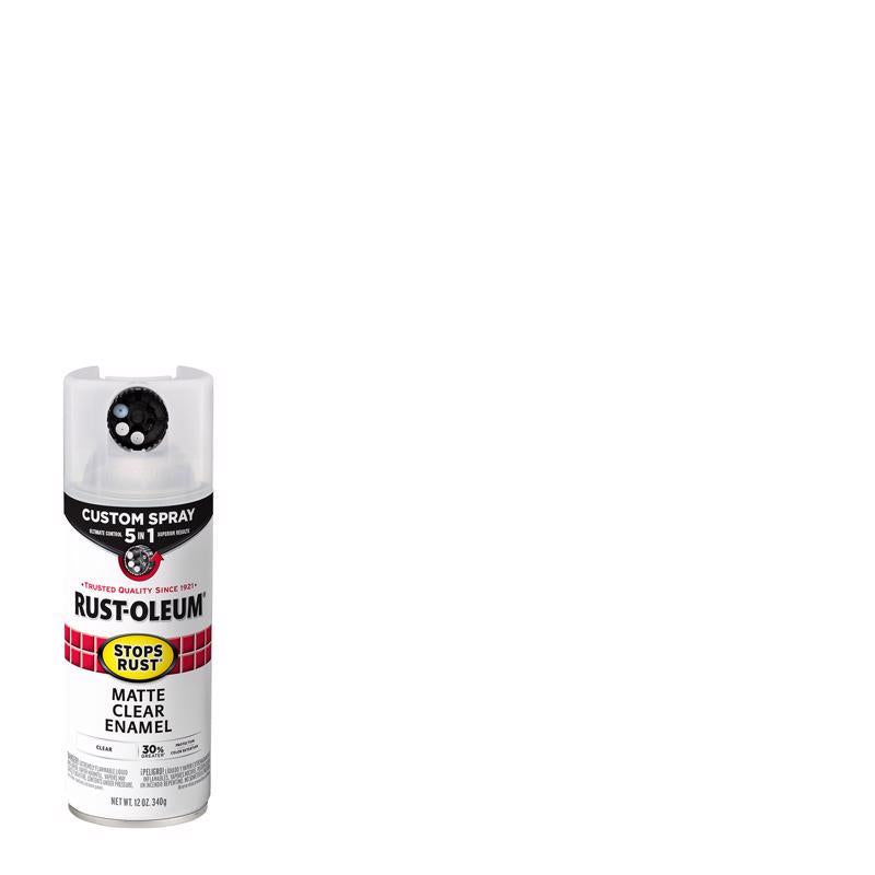 Rust-Oleum Stops Rust 5-in-1 Indoor and Outdoor Matte Crystal Clear Oil-Based Protective Enamel 12 o (Pack of 6)