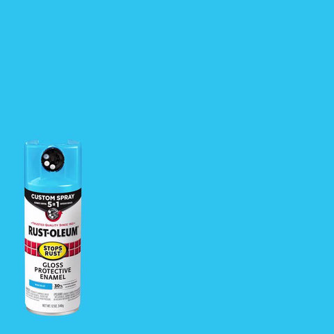 Rust-Oleum Stops Rust 5-in-1 Indoor and Outdoor Gloss Blue Oil-Based Oil Modified Alkyd Protective E (Pack of 6)