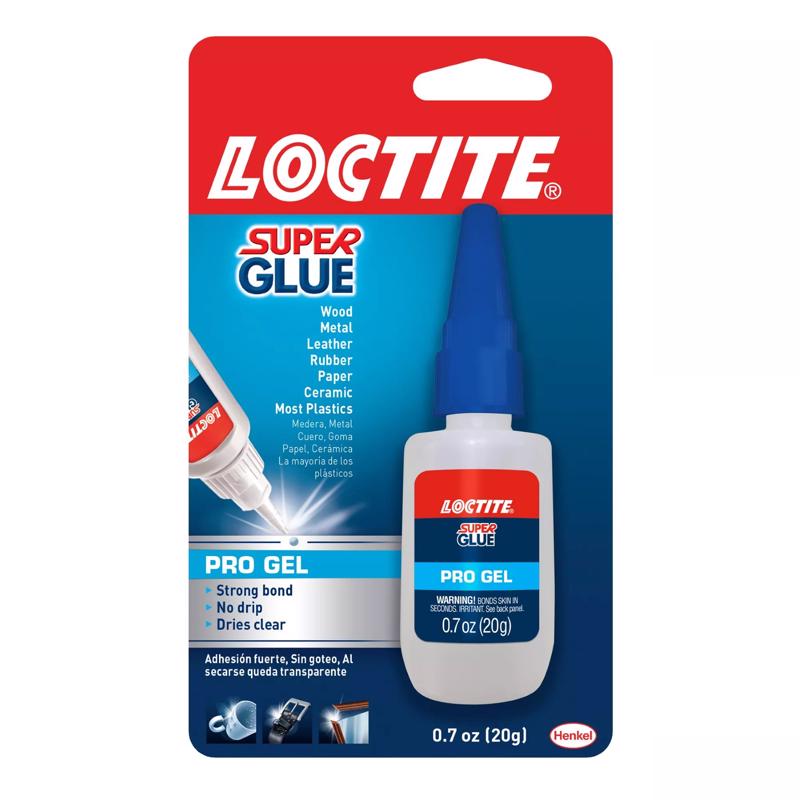 Loctite Super Strength Ethyl Cyanoacrylate Clear Super Glue 0.7 oz (Pack of 6)