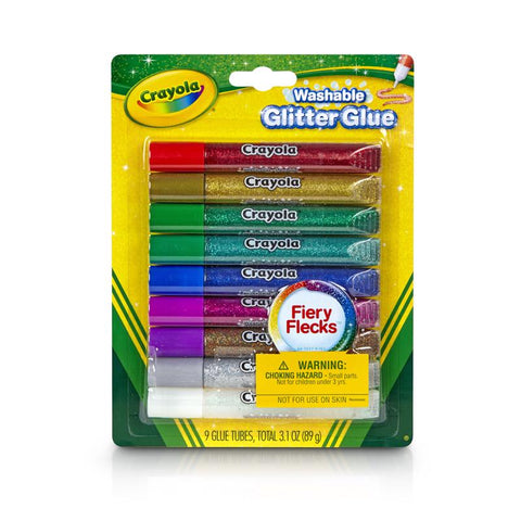 Crayola Medium Strength Assorted Glitter Glue 3.1 oz (Pack of 12)