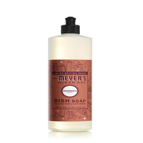 Mrs. Meyer's Clean Day Gingerbread Scent Liquid Dish Soap 16 oz 1 pk (Pack of 6)