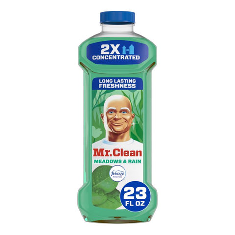 Mr. Clean Meadows and Rain Scent Concentrated All Purpose Cleaner Liquid 23 oz (Pack of 6)