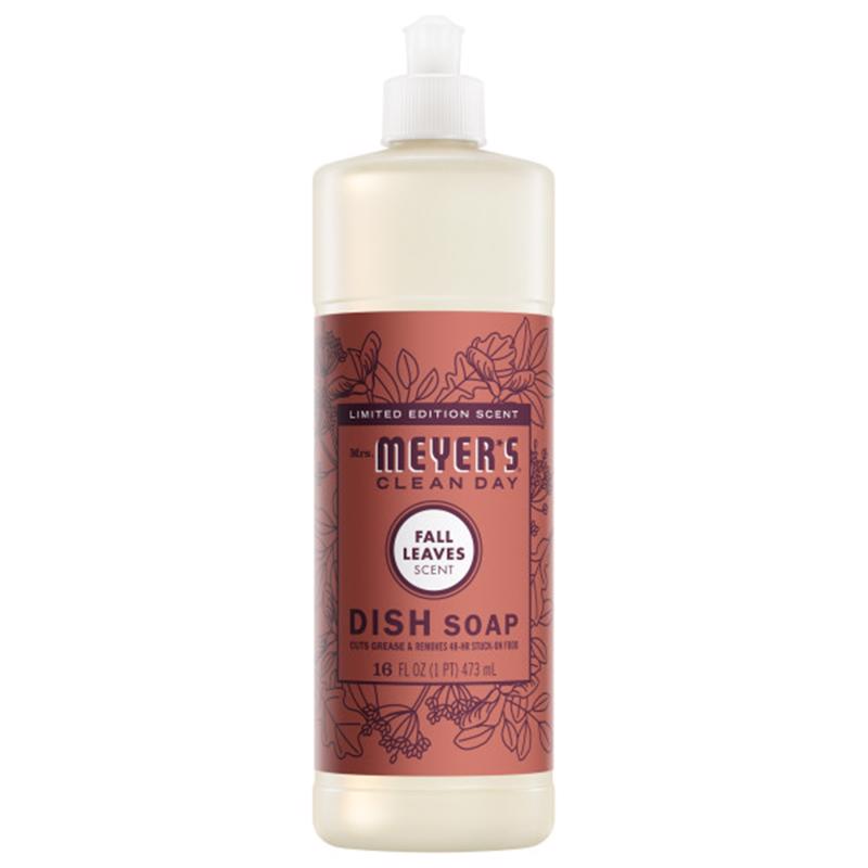 Mrs. Meyer's Clean Day Fall Leaves Scent Liquid Dish Soap 16 oz 1 pk (Pack of 6)