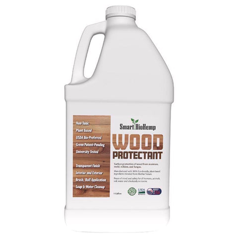 Smart BioHemp Flat Clear Fully-Transparent Water-Based Wood Protector 1 gal (Pack of 4)