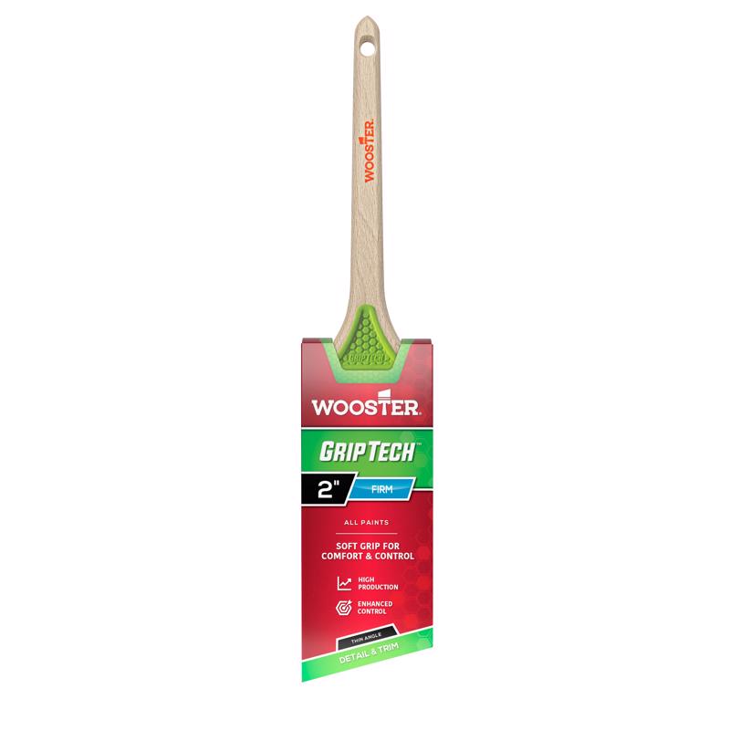 Wooster GripTech 2 in. Firm Thin Angle Paint Brush (Pack of 6)