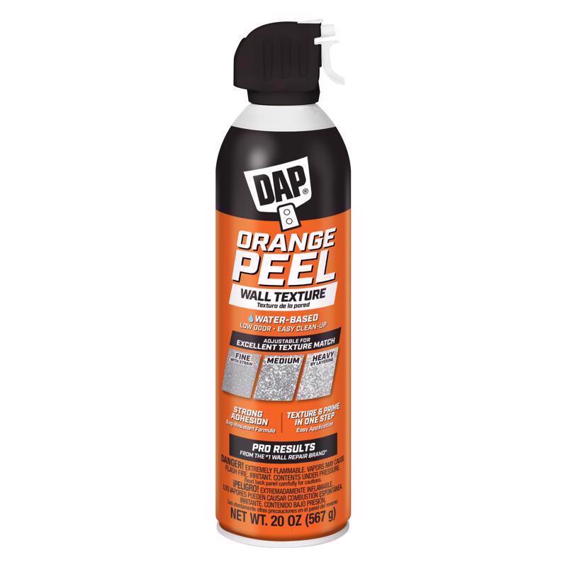 DAP White Water-Based Orange Peel Spray Texture 20 oz (Pack of 6)