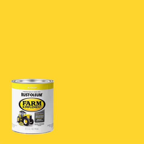 Rust-Oleum Indoor and Outdoor Gloss John Deere Yellow Oil-Based Oil Modified Alkyd Farm & Implement (Pack of 2)