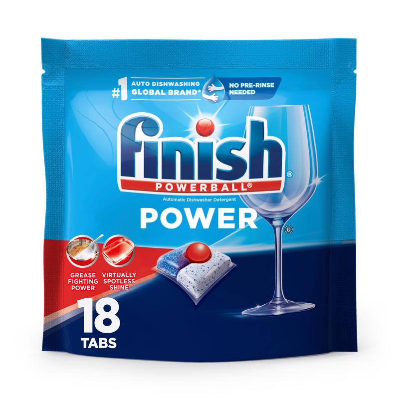 Finish Powerball Fresh Scent Pods Dishwasher Detergent 7.3 oz 18 pk (Pack of 6)