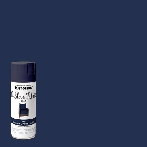 Rust-Oleum Outdoor Flat Navy Fabric Spray Paint 12 oz (Pack of 6)