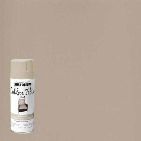 Rust-Oleum Flat Medium Gray Fabric Spray Paint 12 oz (Pack of 6)