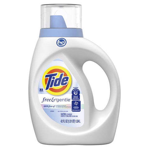 Tide HE Free & Gentle No Scent Detergent Liquid 42 fl. oz. 1 pk (Pack of 6)