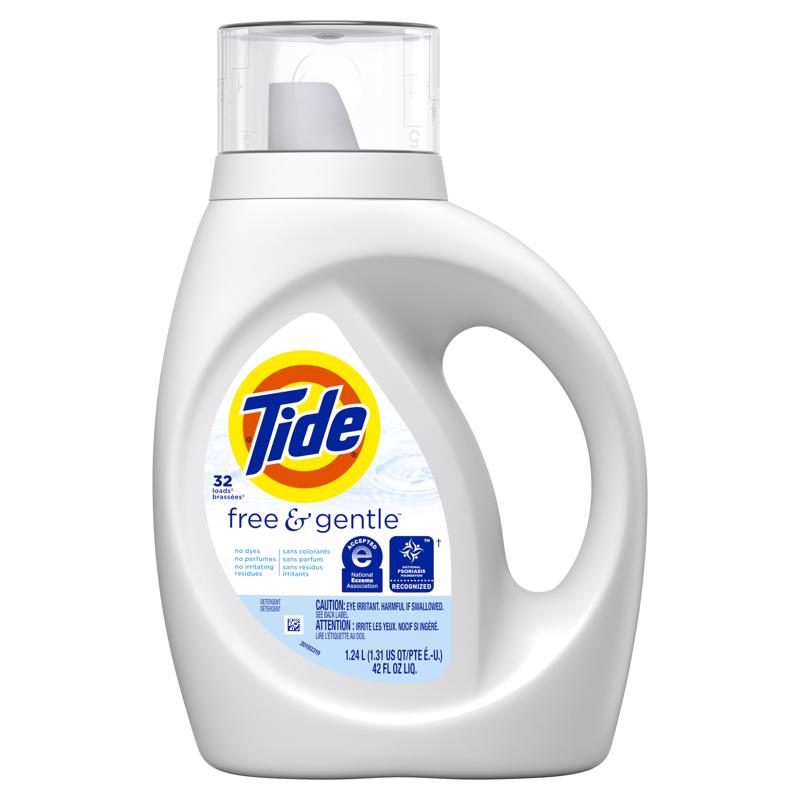 Tide Free & Gentle No Scent Detergent Liquid 42 fl. oz. 1 pk (Pack of 6)