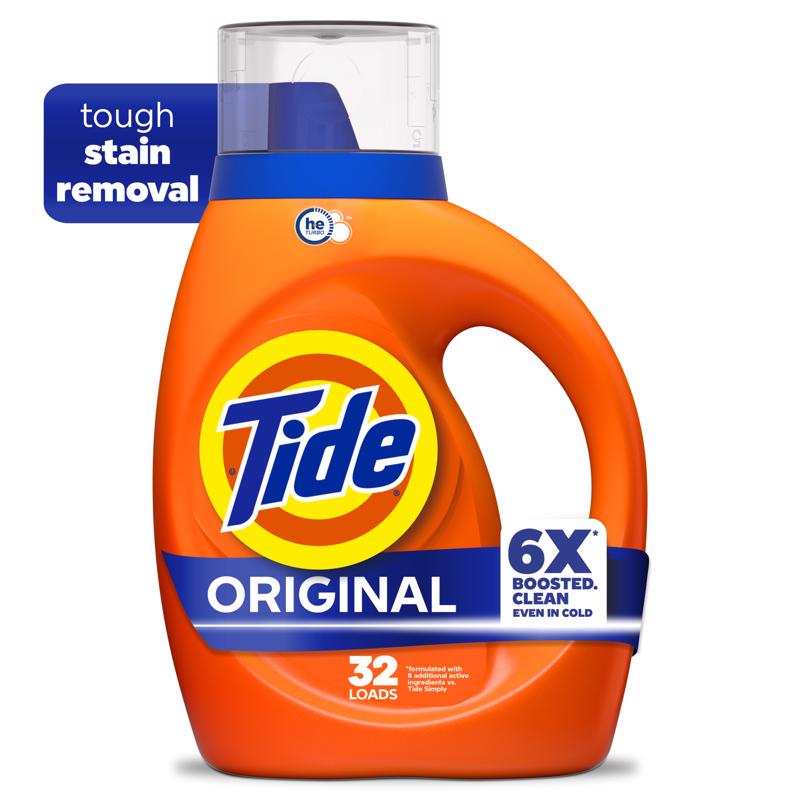 Tide Original Scent Detergent Liquid 42 fl. oz. 1 pk (Pack of 6)