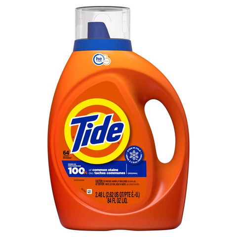 Tide HE Turbo Clean Original Scent Detergent Liquid 84 fl. oz. 1 pk (Pack of 4)