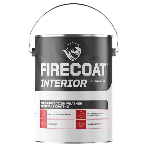Firecoat White Low Sheen Water-Based Primer 2.6 gal