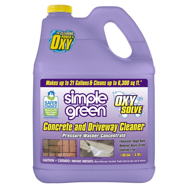 Simple Green Oxy Solve Concrete Cleaner 1 gal Liquid (Pack of 4)