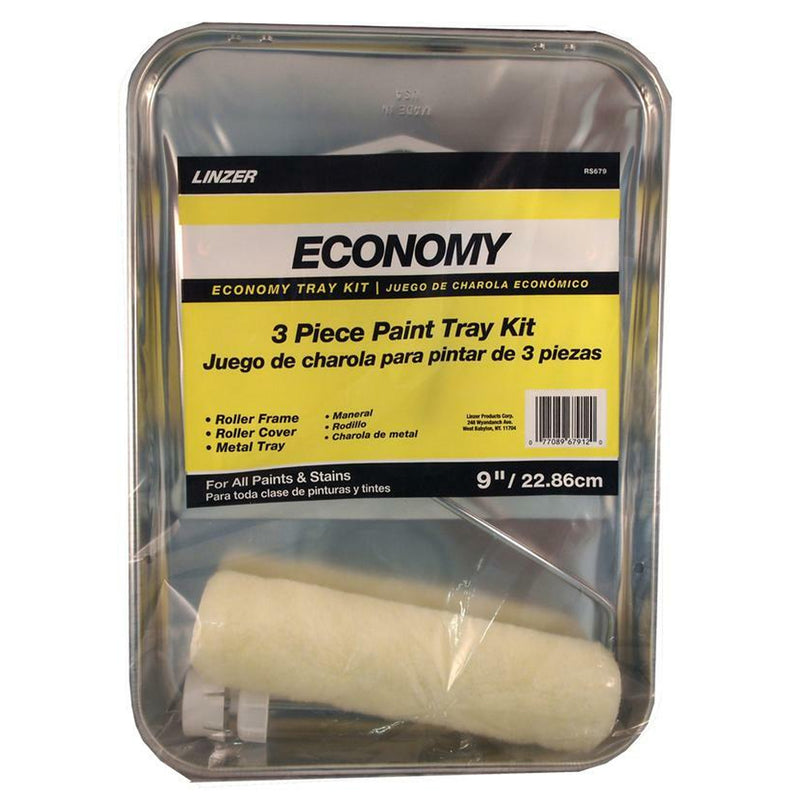 Linzer 9 in. W Regular Paint Roller Kit Threaded End (Pack of 12)
