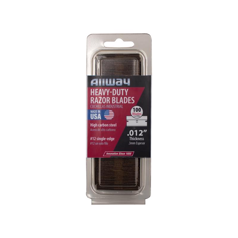 Allway Carbon Steel Single-Edge Razor Scraper (Pack of 10)