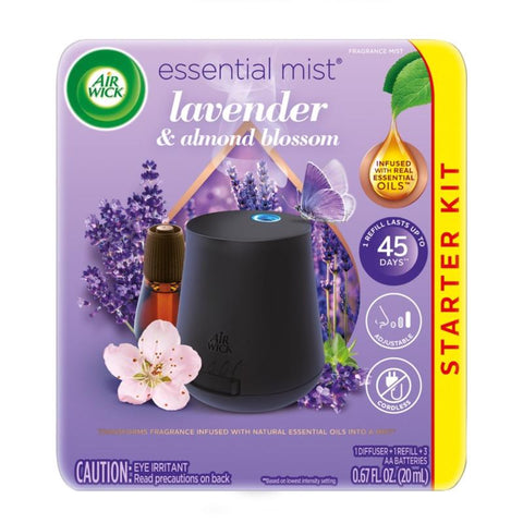 Air Wick Lavender & Almond Scent Air Freshener Starter Kit 0.67 oz Liquid 1 pk (Pack of 3)