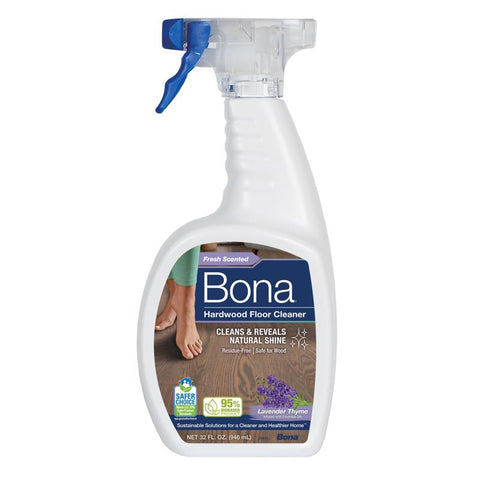 Limpiador líquido Bona para pisos de madera con aroma a lavanda, 32 oz. líq. (paquete de 8)