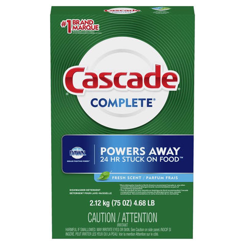 Cascade Complete Fresh Scent Powder Dishwasher Detergent 75 oz 1 pk (Pack of 5)