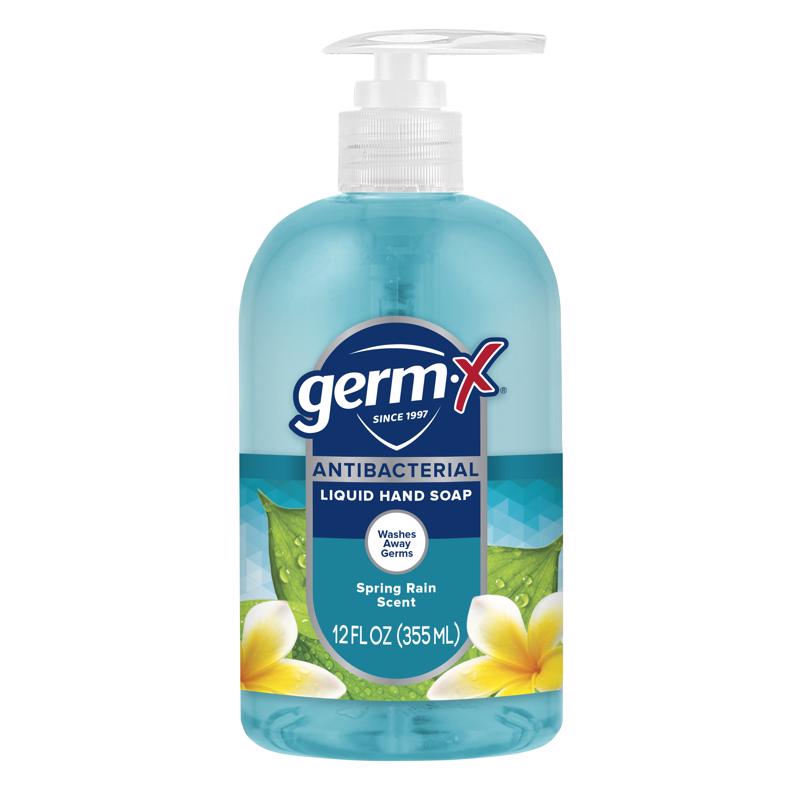 Germ-X Spring Water Scent Antibacterial Antimicrobial Lotion Soap 12 fl. oz. (Pack of 4)