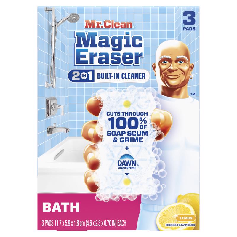 Mr. Clean Magic Eraser Non-Scratch Cleaning Pad For All Purpose 4.6 in. L 3 pk (Pack of 6)