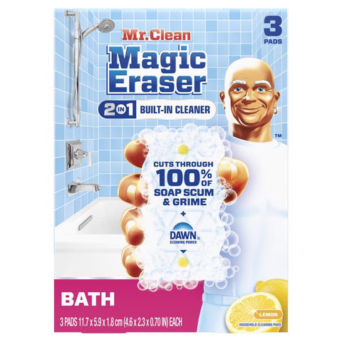 Mr. Clean Magic Eraser Non-Scratch Cleaning Pad For All Purpose 4.6 in. L 3 pk (Pack of 6)