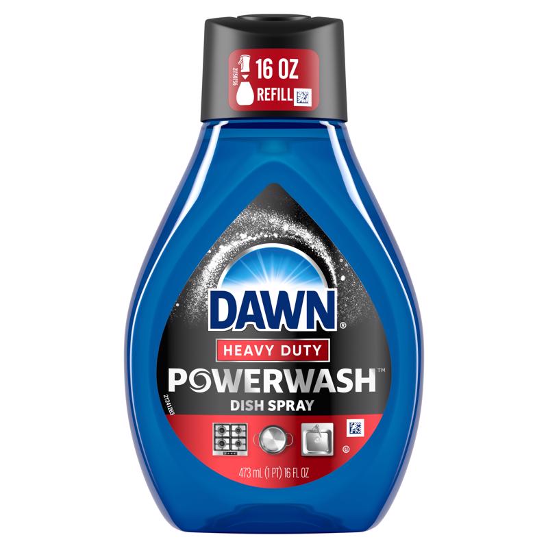 Dawn Powerwash Heavy Duty Fresh Scent Liquid Dish Spray Refill 16 oz 1 pk (Pack of 6)