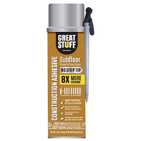 Great Stuff Polyurethane Subfloor Construction Adhesive 16 oz (Pack of 12)