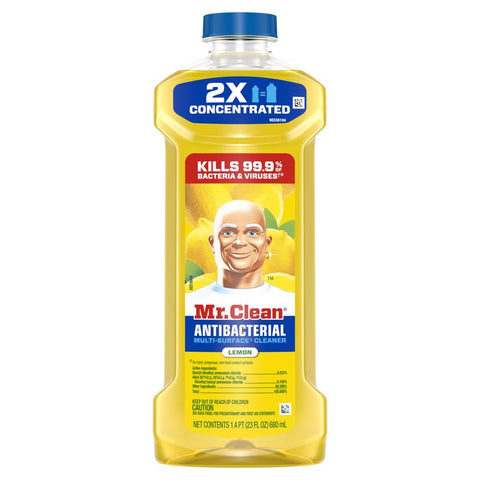 Mr. Clean Lemon Scent Concentrated Multi-Surface Cleaner Liquid 23 oz (Pack of 6)