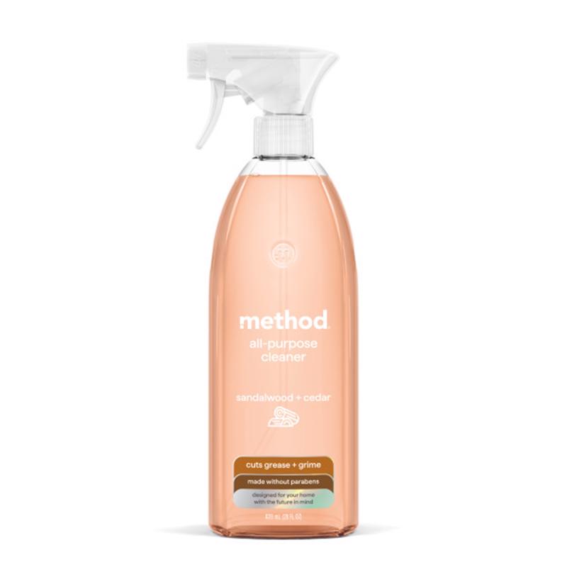 Method Sandalwood Cedar Scent All Purpose Cleaner Liquid 28 oz (Pack of 8)