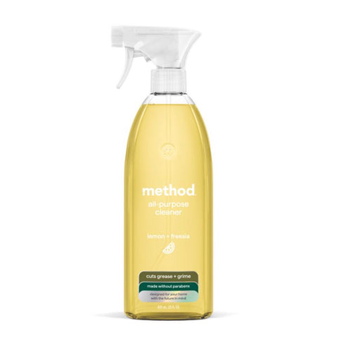 Method Lemon Freesia Scent All Purpose Cleaner Liquid 28 oz (Pack of 8)