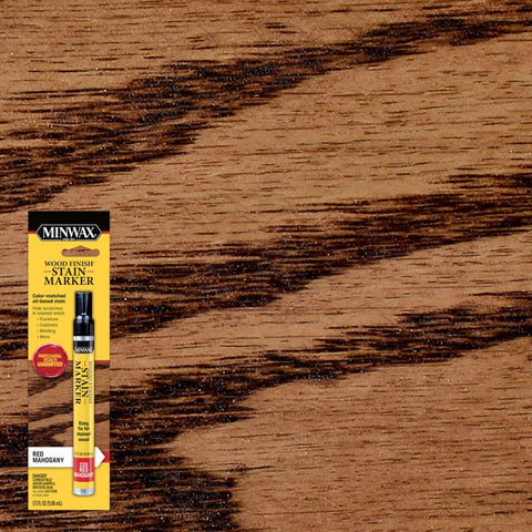 Minwax Marcador de Tinte para Acabado de Madera Tinte Semitransparente Rojo Caoba Marcador de Tinte a Base de Aceite 1/3 oz