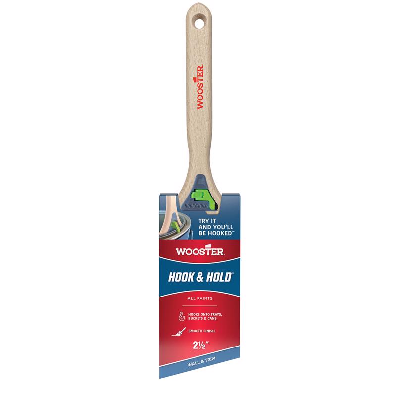 Wooster Hook and Hold 2-1/2 in. Soft Angle Trim Paint Brush (Pack of 6)