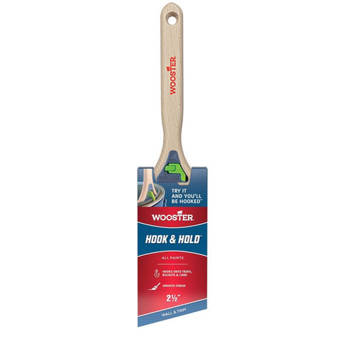 Wooster Hook and Hold 2-1/2 in. Soft Angle Trim Paint Brush (Pack of 6)
