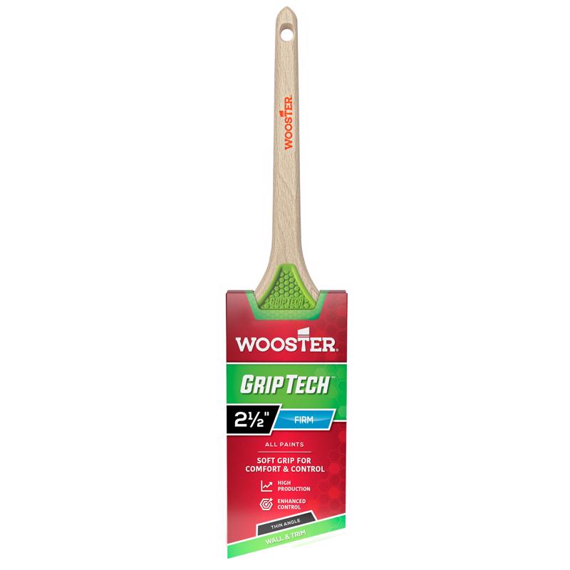 Wooster GripTech 2-1/2 in. Firm Thin Angle Paint Brush (Pack of 6)