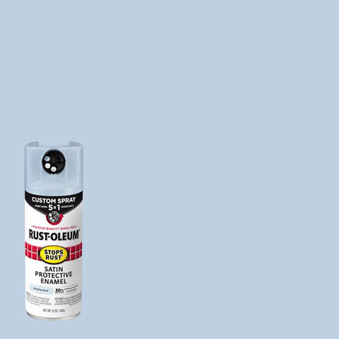 Rust-Oleum Stops Rust Satin Peaceful Blue Protective Enamel Spray Paint 12 oz (Pack of 6)