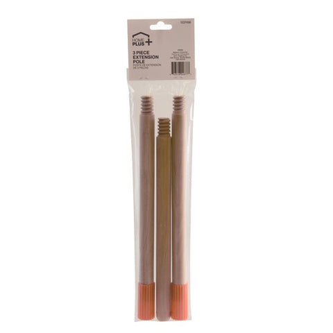 Home Plus 12 in. L X 1-1/4 in. D Wood Extension Pole Brown