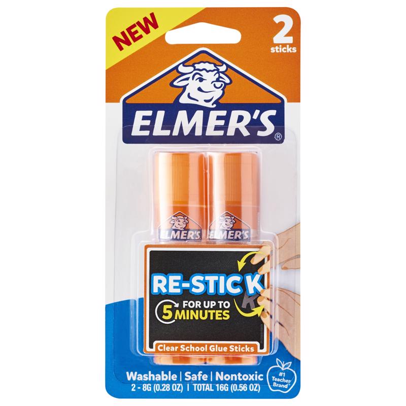 Elmer's Medium Strength Glue Clear Glue Stick 0.53 oz (Pack of 6)