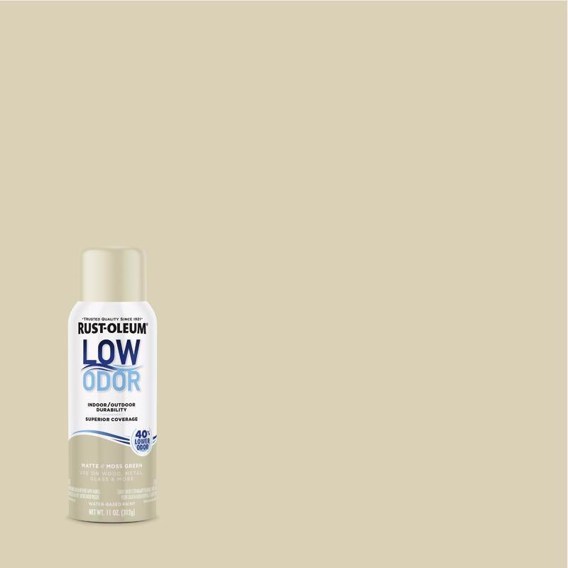 Rust-Oleum Low Odor Matte Moss Green Spray Paint 11 oz