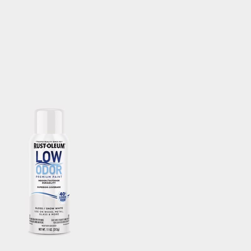 Rust-Oleum Low Odor Gloss Snow White Spray Paint 11 oz