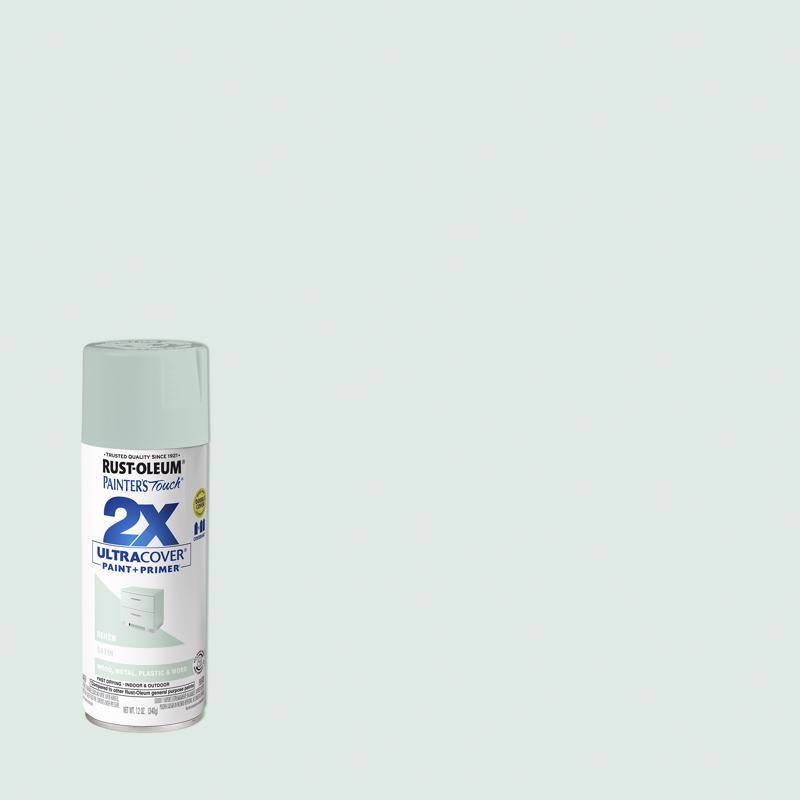 Rust-Oleum Painter's Touch 2X Ultra Cover Satin Renew Paint+Primer Spray Paint 12 oz (Pack of 6)