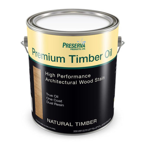 Preserva Wood Premium Transparent Matte Natural Timber Oil-Based Alkyd Penetrating Timber Oil 1 gal (Pack of 4)