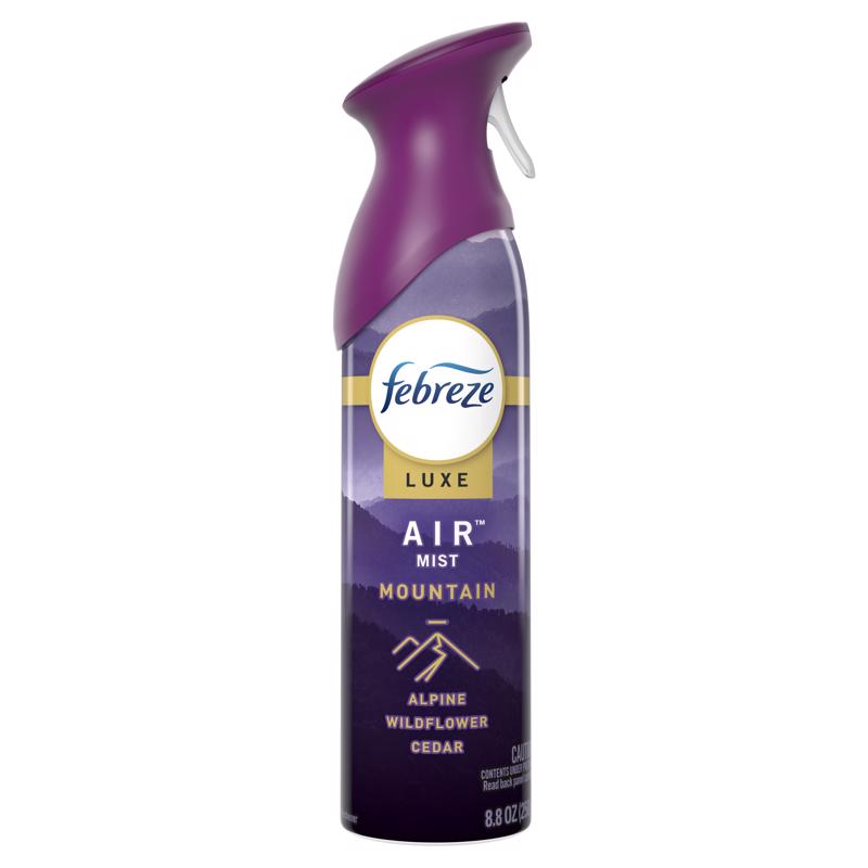 Febreze Luxe Mountain Scent Air Freshener Spray 8.8 oz Aerosol 1 pk (Pack of 6)