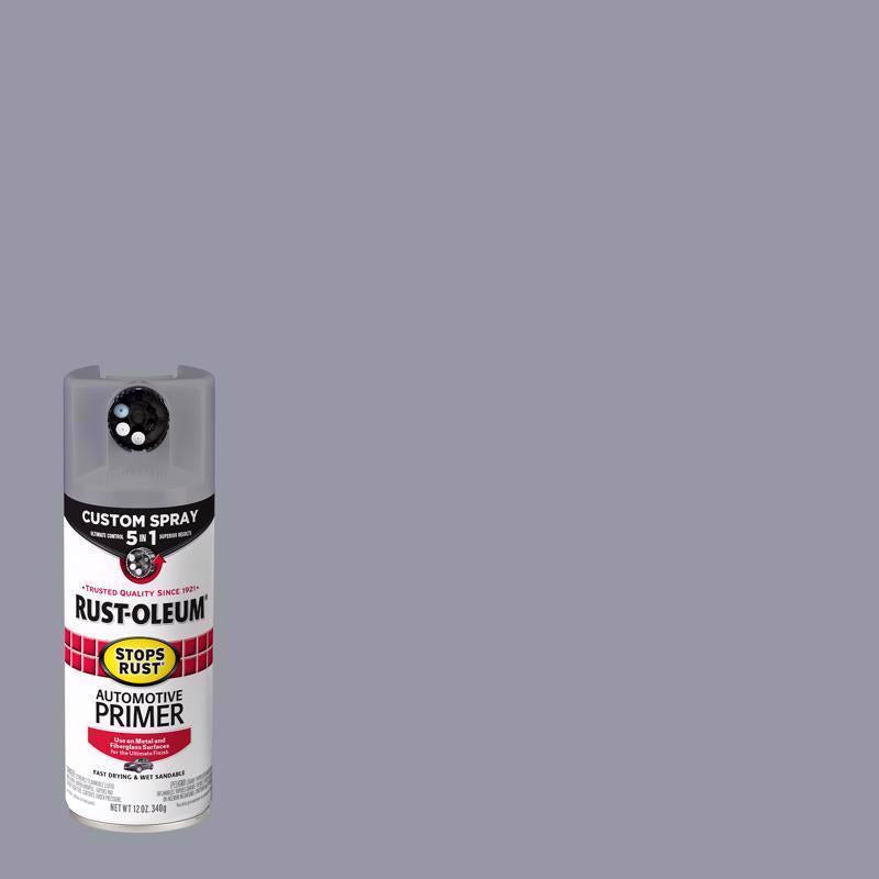 Rust-Oleum Stops Rust Flat Light Gray Primer Spray 12 oz (Pack of 6)