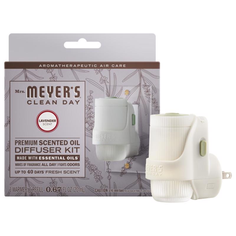 Mrs. Meyer's Clean Day Lavender Scent Air Freshener Starter Kit 0.67 oz Liquid 1 pk (Pack of 4)
