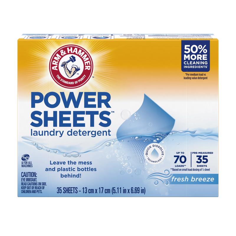 Arm & Hammer Refreshing Breeze Scent Detergent Sheets 35 pk (Pack of 6)